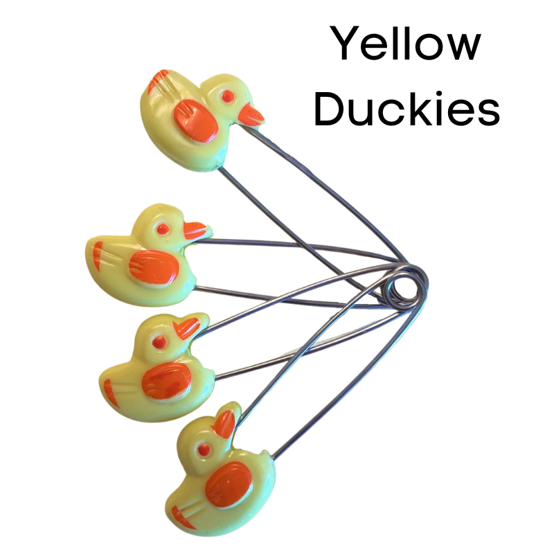 3-inch Diaper Pins: Ducks