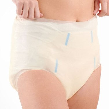 Form-Fitting Latex Pant: ALMOND