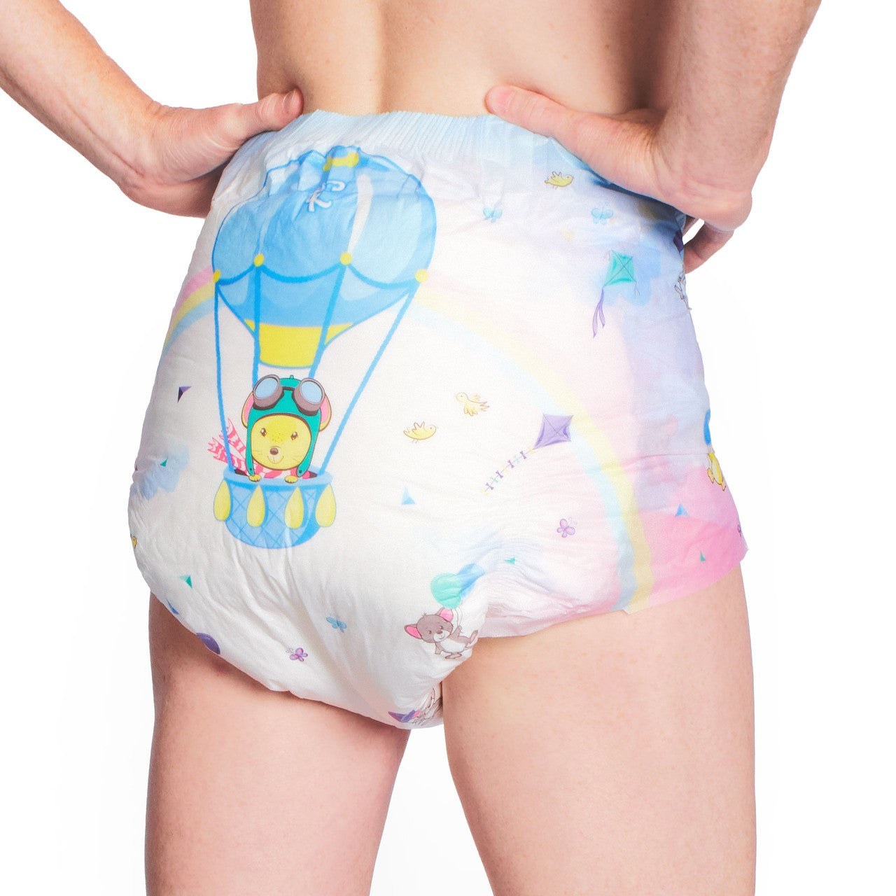 Blue Clouds Adult Bulky Nighttime Cloth Diaper (Velcro tabs) – Protex