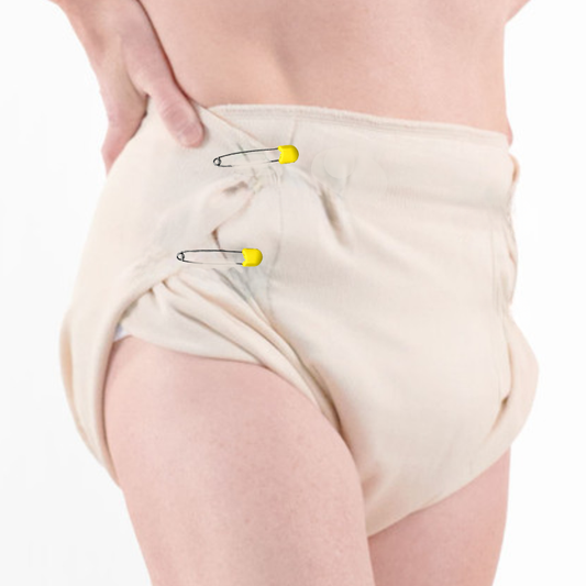Nighttime Prefold Cloth Adult Diaper - Organic