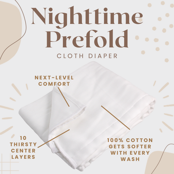 Nighttime Prefold Cloth Adult Diaper Protex