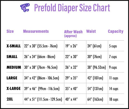 Nighttime Prefold Cloth Adult Diapers