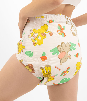 Rearz Mega Disposable Diapers: Safari print
