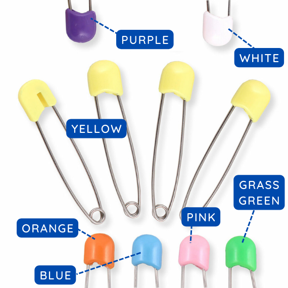 3-Inch Jumbo Diaper Pins
