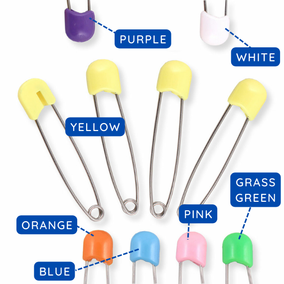 Jumbo Adult Sized Diaper Pins