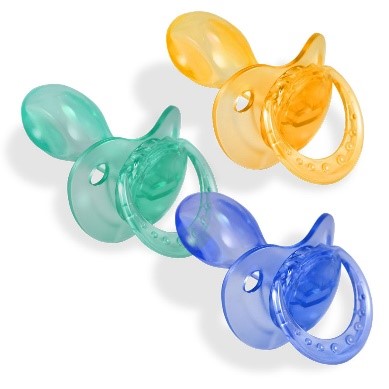 Small Guard Adult Pacifiers: 3 Pack (various colors)